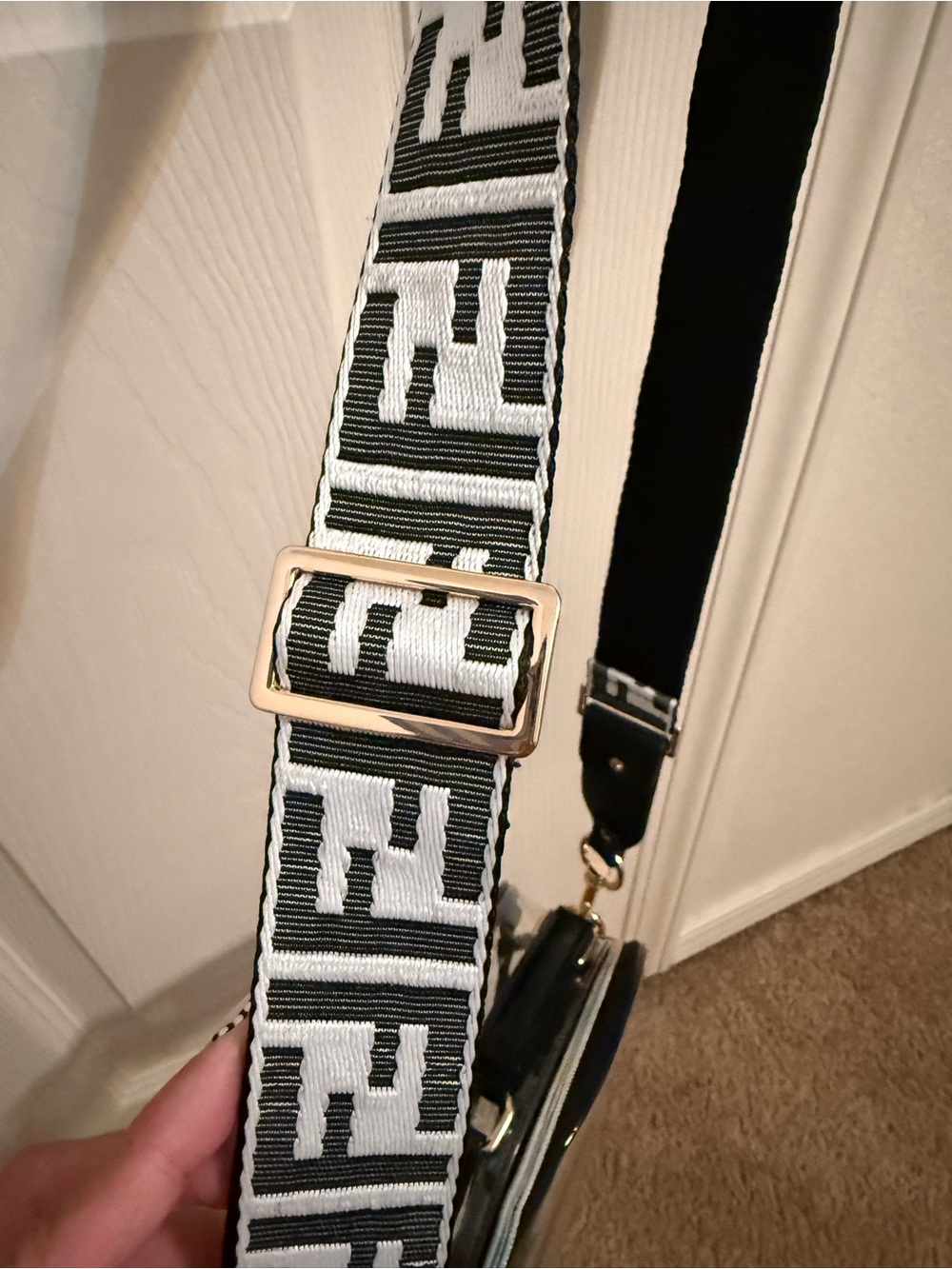 Clear Crossbody Bag with Black Trim - Picture 2 of 9